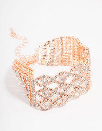 Rose Gold Marquise Cupchain Bracelet - link has visual effect only