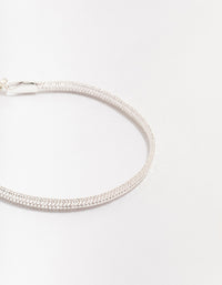 Silver Plated Snake Chain Bracelet - link has visual effect only