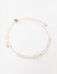 Silver Plated Brass  Tennis Marquise Baguette Bracelet - link has visual effect only