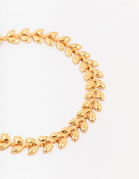 Gold Plated Brass Toga Leaf Bracelet - link has visual effect only