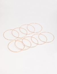 Mixed Rose Gold Bangle Pack - link has visual effect only