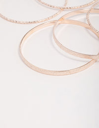 Mixed Rose Gold Bangle Pack - link has visual effect only