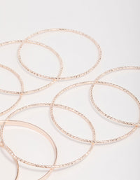 Mixed Rose Gold Bangle Pack - link has visual effect only