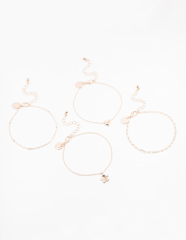 Rose Gold Timeless Bracelet 3-Pack