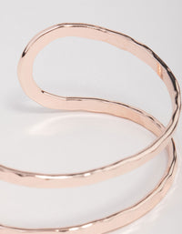 Rose Gold Open Outline Wrist Cuff - link has visual effect only