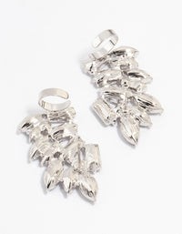 Silver Diamante Wing Cuff Stud Earrings - link has visual effect only