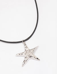 Silver Molten Starfish Necklace - link has visual effect only