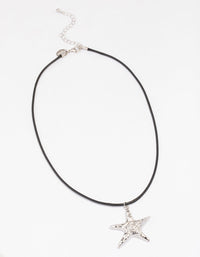 Silver Molten Starfish Necklace - link has visual effect only