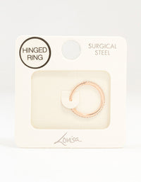 Rose Gold Plated Surgical Steel Large Clicker Ring - link has visual effect only