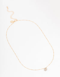 Gold Sphere Diamante Necklace - link has visual effect only