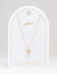 Gold Sphere Diamante Necklace - link has visual effect only