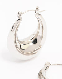 Waterproof Stainless Steel Full Loop Drop Hoop Earrings - link has visual effect only