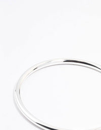 Silver Plated Round Core Bangle - link has visual effect only