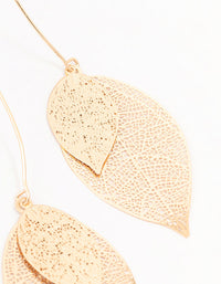 Gold Lazercut Petal Drop Earrings - link has visual effect only