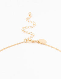 Gold Lazer Cut Leaf Y-Necklace - link has visual effect only