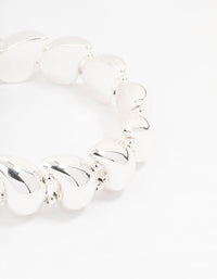 Silver Teardrop Stretch Bracelet - link has visual effect only