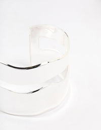 Silver Molten Double Wrist Cuff - link has visual effect only