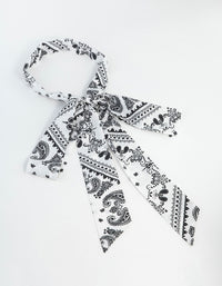 Thin Paisley Fabric Scarf - link has visual effect only