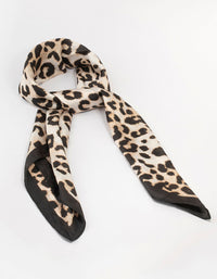 Leopard Fabric Satin Scarf - link has visual effect only