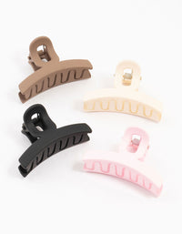 Neutral Small  Loop Claw Clips 4-Pack - link has visual effect only