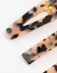 Mixed Shaped Tortoiseshell Clips 3-Pack - link has visual effect only