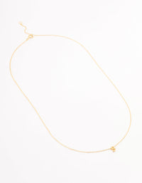 Gold Plated Sterling Silver Initial S Necklace - link has visual effect only