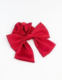 Red Satin Bow Scrunchie - link has visual effect only