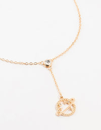 Gold Diamante Planet Y-Necklace - link has visual effect only