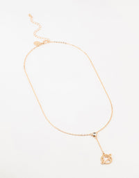 Gold Diamante Planet Y-Necklace - link has visual effect only