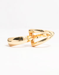 Gold Plated Looped Double Ring - link has visual effect only