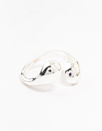 Silver Plated Sphere Wrapped Ring - link has visual effect only