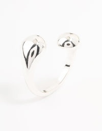 Silver Plated Sphere Wrapped Ring - link has visual effect only