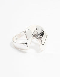 Silver Plated Metal Twisted Rings - link has visual effect only