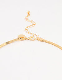 Gold Plated Clean Snake Chain Necklace - link has visual effect only