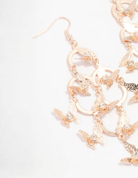 Rose Gold Butterfly Mobile Drop Earrings - link has visual effect only