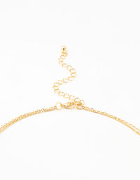 Gold Plated Brass Bow & Pearl Layered Necklace - link has visual effect only