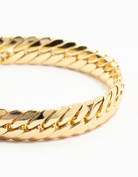 Gold Plated Brass Herringbone T & O Bracelet - link has visual effect only