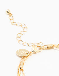 Gold Plated Brass Double Layered Mini Coin Bracelet - link has visual effect only