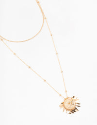 Gold Long Tassle Pendant Necklace - link has visual effect only