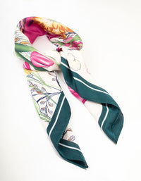 Multicoloured Flower Fabric Orchid Scarf - link has visual effect only