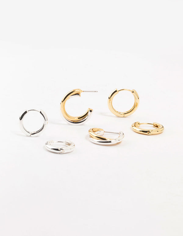 Mixed Metals Clean Hoops Pack