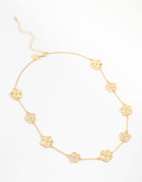 Gold Plated Clover Necklace - link has visual effect only