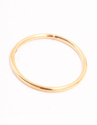 Gold Plated Titanium Plain Clicker Ring - link has visual effect only