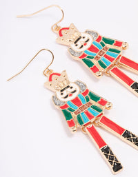 Red Nutcracker Drop Earrings - link has visual effect only