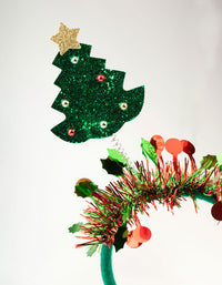 Xmas Tree Spring Headband - link has visual effect only