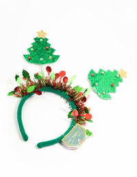 Xmas Tree Spring Headband - link has visual effect only