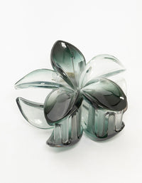 Black  Frangipani Flower Claw Clip - link has visual effect only