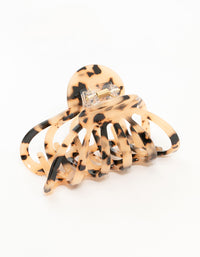 Tortoiseshell Acrylic Marbled Wide Claw Clip - link has visual effect only