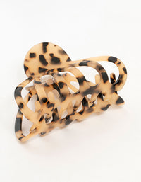 Tortoiseshell Acrylic Marbled Wide Claw Clip - link has visual effect only