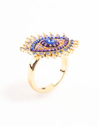 Gold Opulent Evil Eye Ring - link has visual effect only